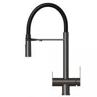 Смеситель Mixline MLSS-0401 черный графит/черный