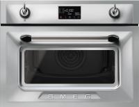 Компактный духовой шкаф с свч SMEG SO4902M1X