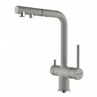 Смеситель PAULMARK SERPENTINE Se213222-GRS, серый дым