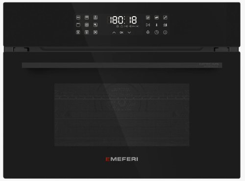 Компактный духовой шкаф MEFERI MEO609BK MICROWAVE