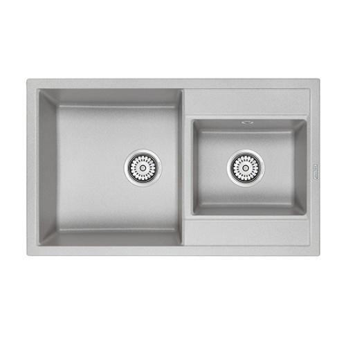 Мойка PAULMARK TANDEM PM238250-GR, серый