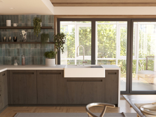 Мойка OMIKIRI Kinokawa 90-WH белый