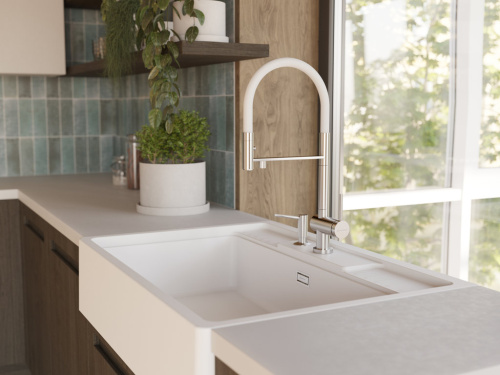 Мойка OMIKIRI Kinokawa 90-WH белый