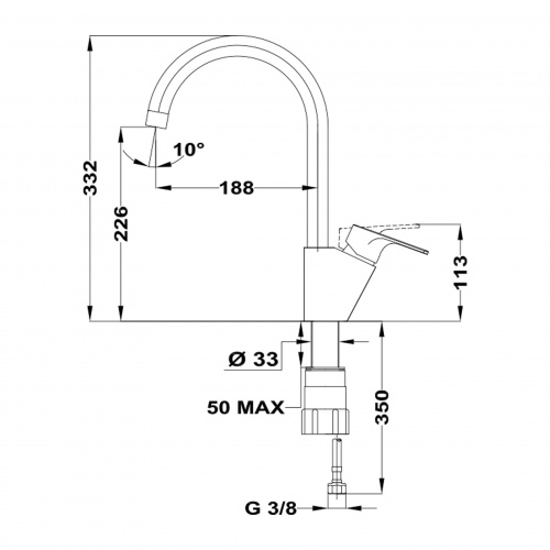 Cмеситель TEKA MTP 995 CHROME