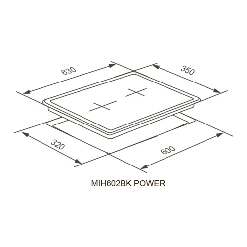 Индукционная варочная панель MEFERI MIH602BK POWER