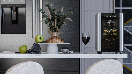 Винный шкаф MEYVEL MV06-BSF1