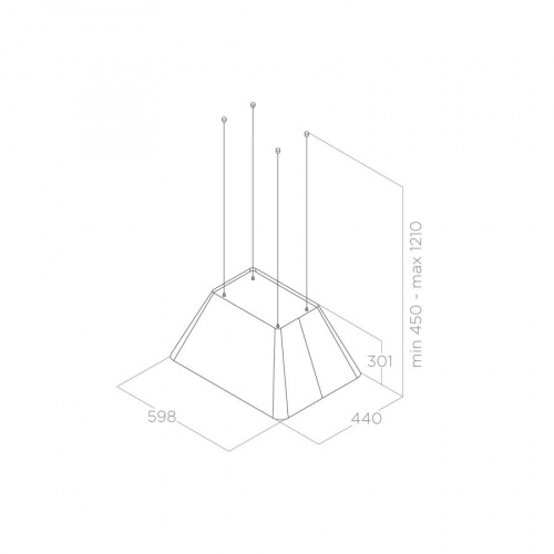 Вытяжка ELICA IKONA LIGHT WH/F/60