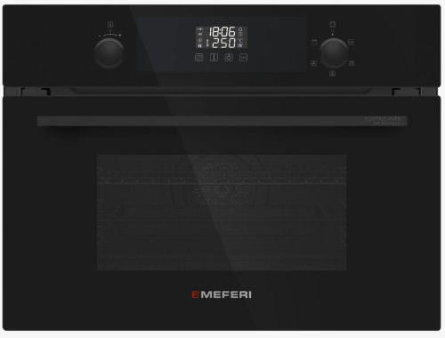 Компактный духовой шкаф MEFERI MEO607BK MICROWAVE