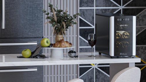 Винный шкаф MEYVEL MV06-BSF1