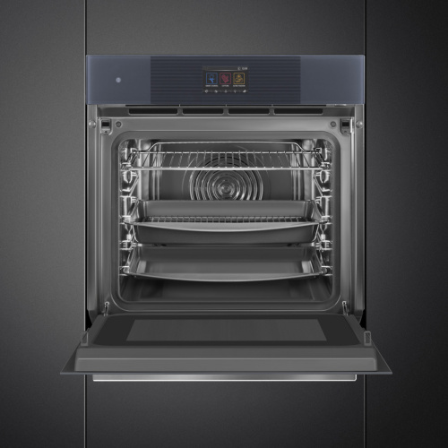 Духовой шкаф с микроволнами и паром SMEG SO6104APG