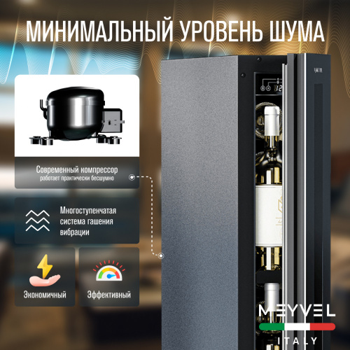 Встраиваемый винный шкаф MEYVEL MV9NH-KBT1