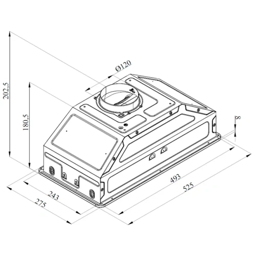 Вытяжка HISTORY CI 65B1 FIX