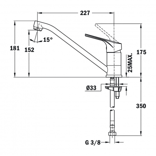 Cмеситель TEKA MTP 913 TOPAZ BEIGE