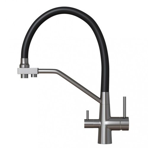 Смеситель Mixline MLSS-0404 черный излив