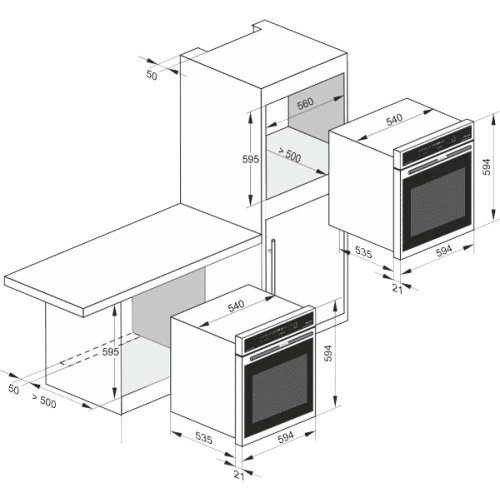 Газовый духовой шкаф KAISER EG 6345 Em