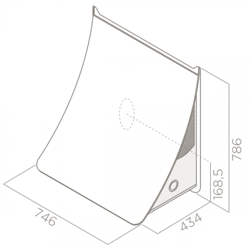 Вытяжка ELICA NUAGE DRYWALL/F/75