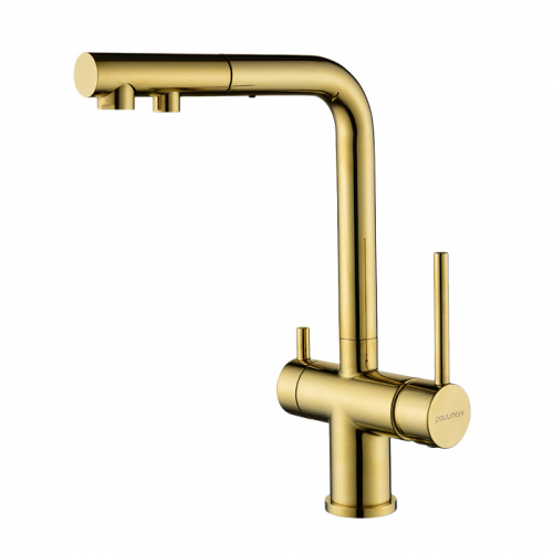 Смеситель PAULMARK SERPENTINE Se213222-G, золото