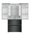 Холодильник MEFERI MFR83BLACK IX TOTAL NO FROST FRENCH DOOR COMFORT