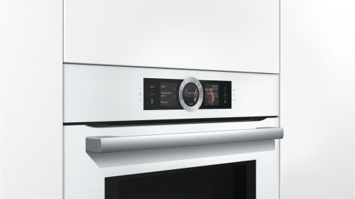 Духовой шкаф с функцией СВЧ и  пара BOSCH HNG6764W6