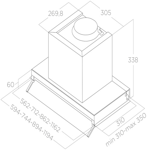 Вытяжка ELICA BOXIN ADV PLUS @ BLMAT/A/120