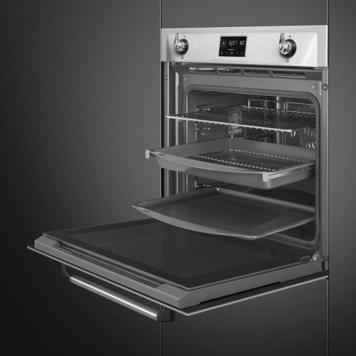 Духовой шкаф  с пароувлажнением SMEG SOP6902S2PX