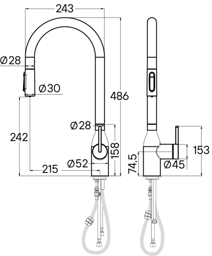 Смеситель PAULMARK UNIVERSAL Un213880-WH