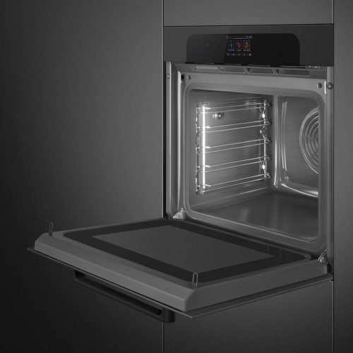 Духовой шкаф с свч и паром SMEG SO6204APB