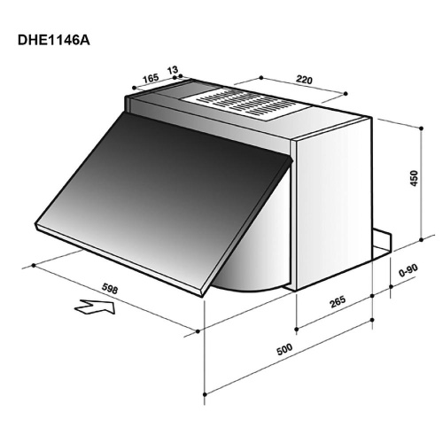 Вытяжка DE DIETRICH DHE1146A