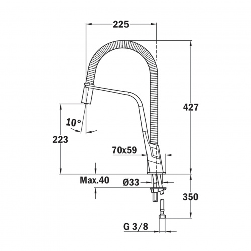 Cмеситель TEKA IC 939 CHROME