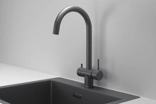 Смеситель GRANULA 7104, ГРАФИТ МАТОВЫЙ
