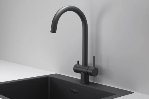 Смеситель GRANULA 7104, ЧЕРНЫЙ МАТОВЫЙ
