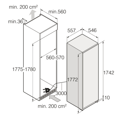 Встраиваемая морозильная камера ASKO RBF276DND1