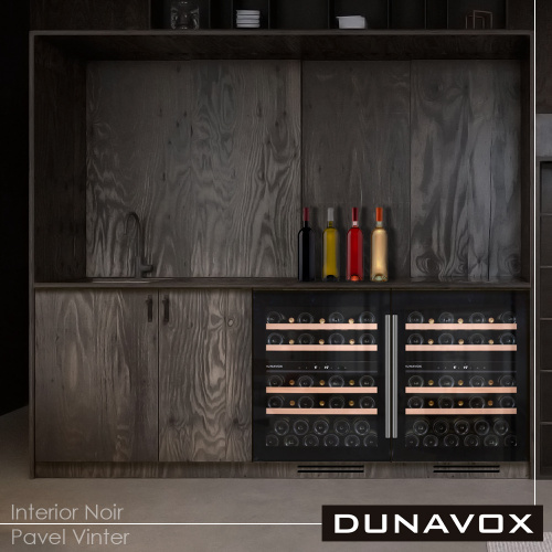 Встраиваемый винный шкаф DUNAVOX DAU-39.121DB 