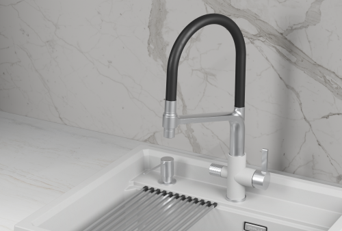 Смеситель GRANULA 5083, АРКТИК (БЕЛЫЙ)