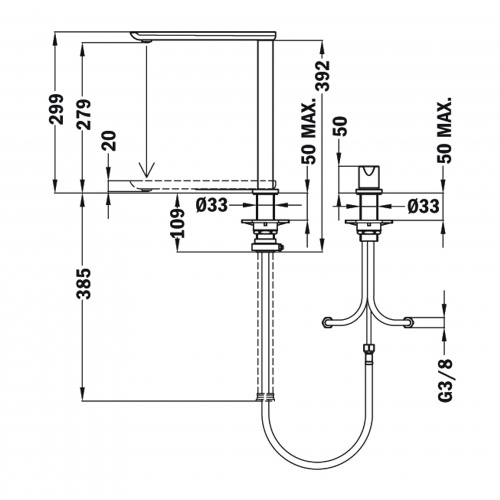 Cмеситель TEKA FO 985 CHROME