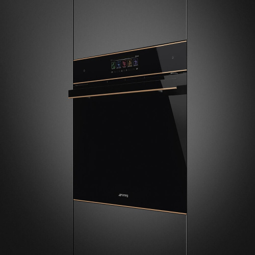 Духовой шкаф с микроволнами и паром SMEG SO6606WAPNR