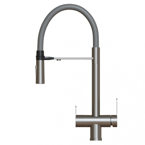 Смеситель Mixline MLSS-0401 сатин/серый