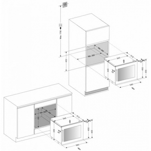 Встраиваемый винный шкаф DUNAVOX DAVG-18.46B.TO