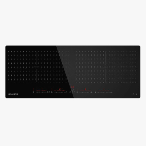 Индукционная варочная панель с двумя Flex Zone и Booster  MAUNFELD CVI904SFLBK Inverter