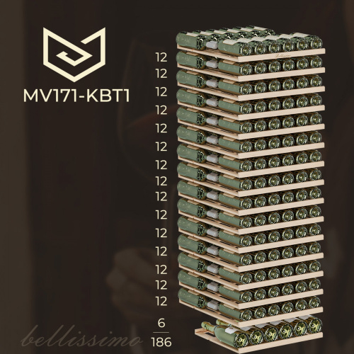 Встраиваемый винный шкаф MEYVEL MV171-KBT1