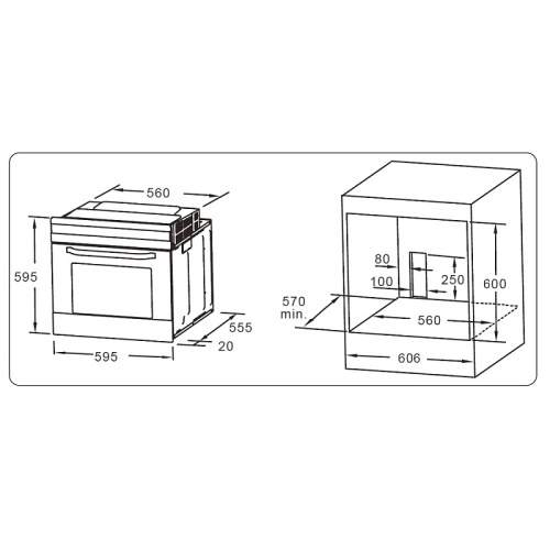 Духовой шкаф EVELUX EO 620 W(не участвует в АКЦИИ)