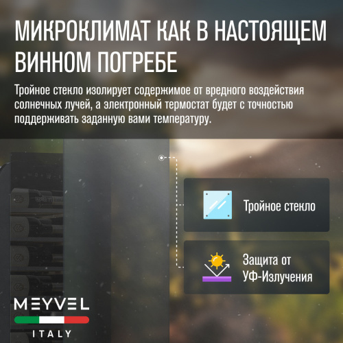 Винный шкаф MEYVEL MV22-KBF1