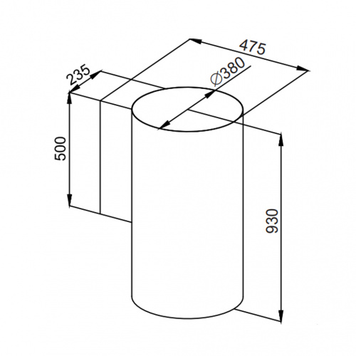 Вытяжка MAUNFELD LEE WALL SENSOR 39 INOX