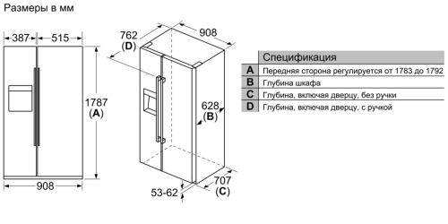 Холодильник BOSCH KAI93VL30R