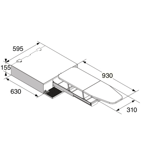 Выдвижная гладильная доска ASKO HI150G