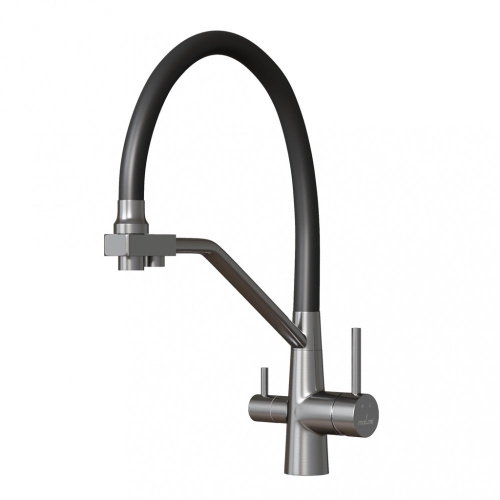 Смеситель Mixline MLSS-0404 черный излив
