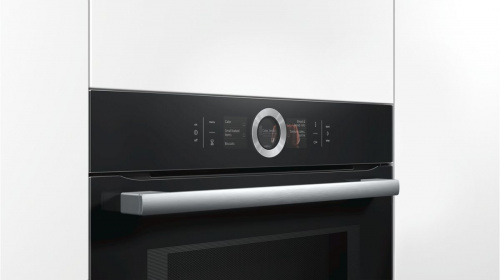Компактный духовой шкаф с СВЧ BOSCH CMG6764B1