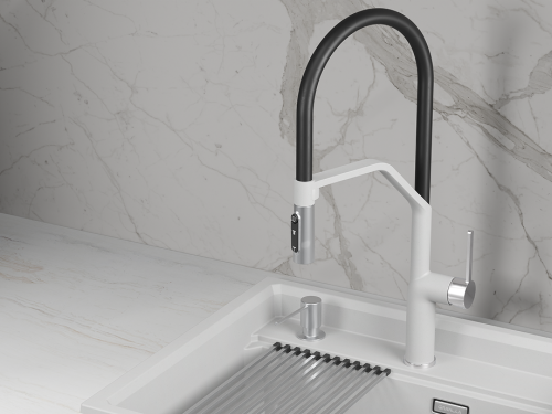 Смеситель GRANULA 9012, АРКТИК (БЕЛЫЙ)