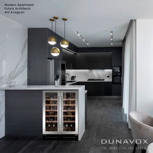 Встраиваемый винный шкаф DUNAVOX DAU-19.58SS