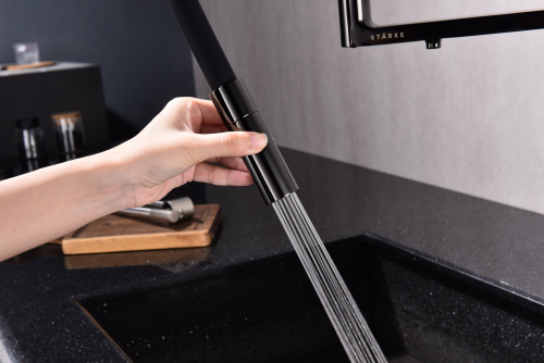 Смеситель PAULMARK TORNADO To213402-GB, черный глянцевый